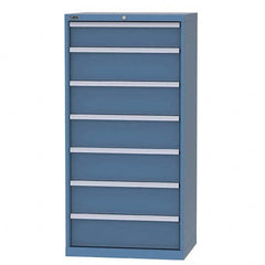 LISTA - 6 Drawer, 124 Compartment Bright Blue Steel Modular Storage Cabinet - Americas Industrial Supply