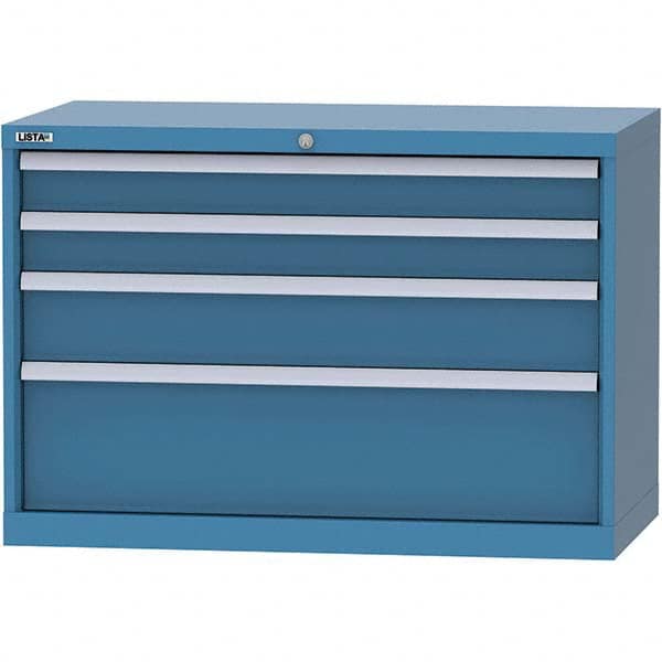 LISTA - 4 Drawer, 84 Compartment Red Steel Modular Storage Cabinet - Americas Industrial Supply