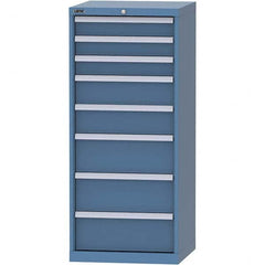 LISTA - 8 Drawer, 84 Compartment Bright Blue Steel Modular Storage Cabinet - Americas Industrial Supply