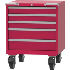 LISTA - 5 Drawer, 45 Compartment Bright Blue Steel Modular Storage Cabinet - Americas Industrial Supply