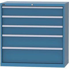 LISTA - 4 Drawer, 84 Compartment Bright Blue Steel Modular Storage Cabinet - Americas Industrial Supply