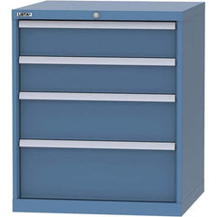 LISTA - 4 Drawer, 45 Compartment Red Steel Modular Storage Cabinet - Americas Industrial Supply
