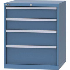 LISTA - 4 Drawer, 45 Compartment Bright Blue Steel Modular Storage Cabinet - Americas Industrial Supply