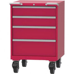 LISTA - 4 Drawer, 45 Compartment Bright Blue Steel Modular Storage Cabinet - Americas Industrial Supply