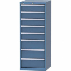 LISTA - 8 Drawer, 99 Compartment Bright Blue Steel Modular Storage Cabinet - Americas Industrial Supply