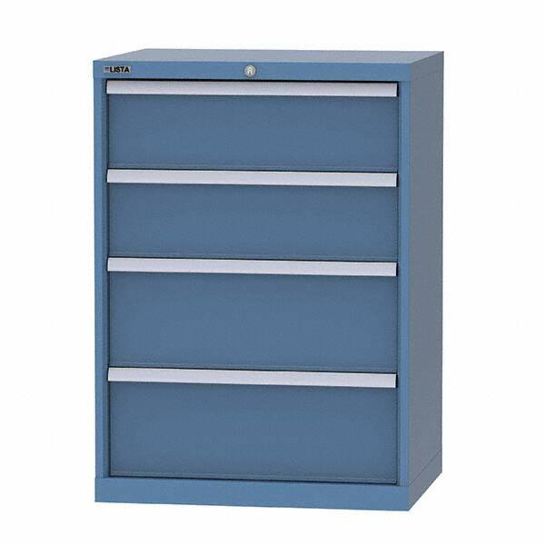 LISTA - 8 Drawer, 124 Compartment Bright Blue Steel Modular Storage Cabinet - Americas Industrial Supply