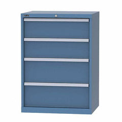 LISTA - 8 Drawer, 124 Compartment Bright Blue Steel Modular Storage Cabinet - Americas Industrial Supply