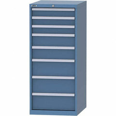 LISTA - 8 Drawer, 99 Compartment Bright Blue Steel Modular Storage Cabinet - Americas Industrial Supply