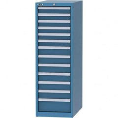 LISTA - 13 Drawer, 45 Compartment Bright Blue Steel Modular Storage Cabinet - Americas Industrial Supply