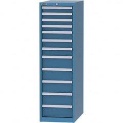 LISTA - 12 Drawer, 45 Compartment Bright Blue Steel Modular Storage Cabinet - Americas Industrial Supply