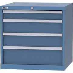 LISTA - 4 Drawer, 45 Compartment Red Steel Modular Storage Cabinet - Americas Industrial Supply