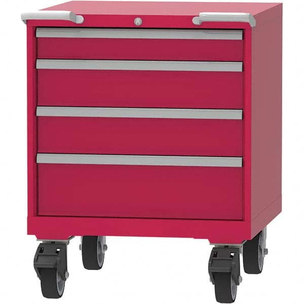 LISTA - 4 Drawer, 45 Compartment Bright Blue Steel Modular Storage Cabinet - Americas Industrial Supply