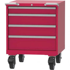 LISTA - 4 Drawer, 45 Compartment Bright Blue Steel Modular Storage Cabinet - Americas Industrial Supply