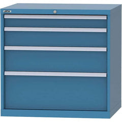 LISTA - 4 Drawer, 84 Compartment Bright Blue Steel Modular Storage Cabinet - Americas Industrial Supply