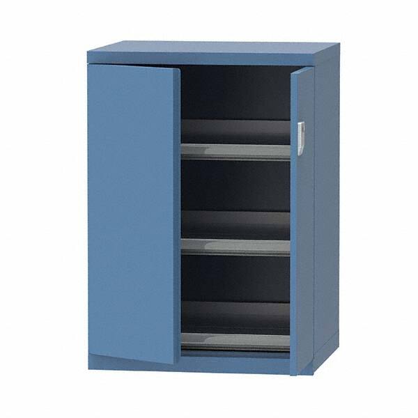 LISTA - 7 Drawer, 124 Compartment Bright Blue Steel Modular Storage Cabinet - Americas Industrial Supply
