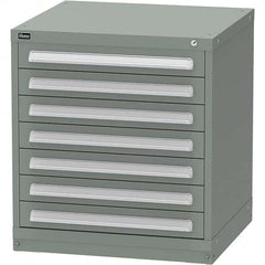 Vidmar - 7 Drawer, 124 Compartment Vidmar Green Steel Modular Storage Cabinet - Americas Industrial Supply