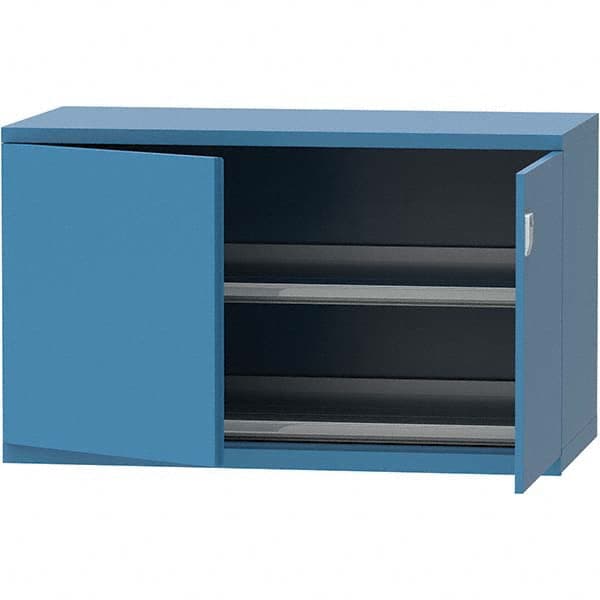 LISTA - 84 Compartment Bright Blue Steel Modular Storage Cabinet - Americas Industrial Supply