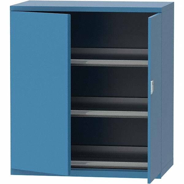 LISTA - 99 Compartment Bright Blue Steel Modular Storage Cabinet - Americas Industrial Supply