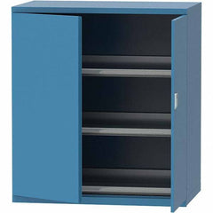LISTA - 99 Compartment Bright Blue Steel Modular Storage Cabinet - Americas Industrial Supply