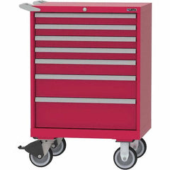 LISTA - 7 Drawer, 124 Compartment Bright Blue Steel Modular Storage Cabinet - Americas Industrial Supply