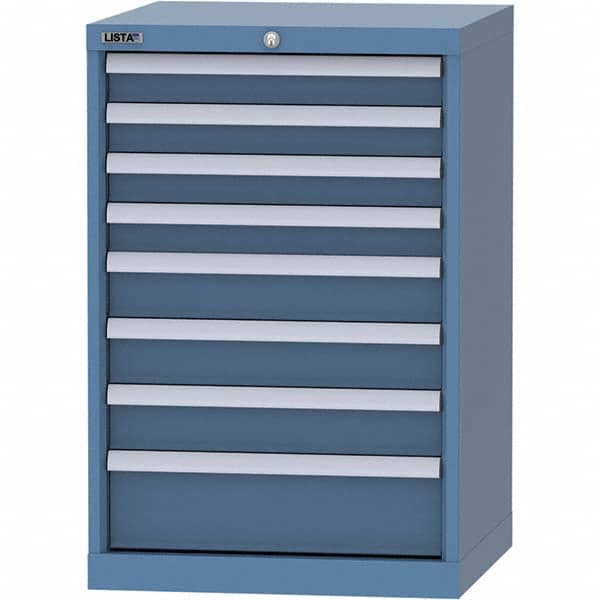 LISTA - 8 Drawer, 84 Compartment Bright Blue Steel Modular Storage Cabinet - Americas Industrial Supply
