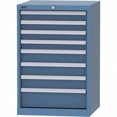 LISTA - 8 Drawer, 84 Compartment Bright Blue Steel Modular Storage Cabinet - Americas Industrial Supply