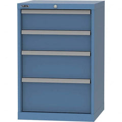 LISTA - 4 Drawer, 84 Compartment Bright Blue Steel Modular Storage Cabinet - Americas Industrial Supply