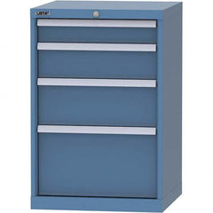 LISTA - 4 Drawer, 84 Compartment Bright Blue Steel Modular Storage Cabinet - Americas Industrial Supply