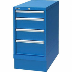 LISTA - 4 Drawer, 34 Compartment Bright Blue Steel Modular Storage Cabinet - Americas Industrial Supply