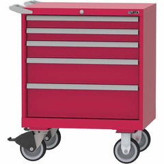 LISTA - 5 Drawer, 124 Compartment Bright Blue Steel Modular Storage Cabinet - Americas Industrial Supply