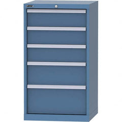 LISTA - 5 Drawer, 84 Compartment Bright Blue Steel Modular Storage Cabinet - Americas Industrial Supply