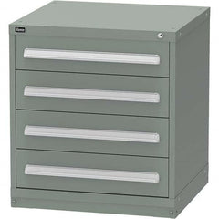 Vidmar - 4 Drawer Vidmar Green Steel Modular Storage Cabinet - Americas Industrial Supply