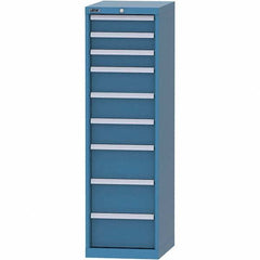 LISTA - 9 Drawer, 216 Compartment Bright Blue Steel Modular Storage Cabinet - Americas Industrial Supply
