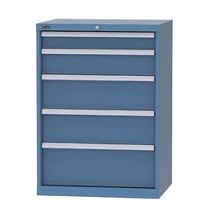 LISTA - 4 Drawer, 124 Compartment Bright Blue Steel Modular Storage Cabinet - Americas Industrial Supply