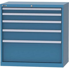 LISTA - 4 Drawer, 84 Compartment Bright Blue Steel Modular Storage Cabinet - Americas Industrial Supply