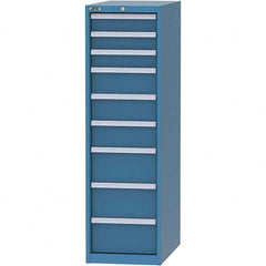 LISTA - 9 Drawer, 45 Compartment Bright Blue Steel Modular Storage Cabinet - Americas Industrial Supply