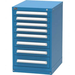 Vidmar - 8 Drawer, 45 Compartment Bright Blue Steel Modular Storage Cabinet - Americas Industrial Supply