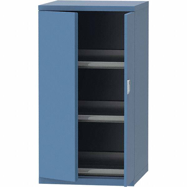 LISTA - 45 Compartment Bright Blue Steel Modular Storage Cabinet - Americas Industrial Supply