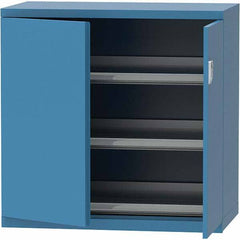 LISTA - 84 Compartment Bright Blue Steel Modular Storage Cabinet - Americas Industrial Supply