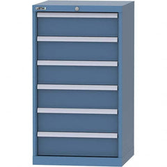 LISTA - 6 Drawer, 84 Compartment Bright Blue Steel Modular Storage Cabinet - Americas Industrial Supply