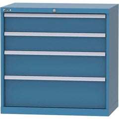 LISTA - 4 Drawer, 84 Compartment Bright Blue Steel Modular Storage Cabinet - Americas Industrial Supply