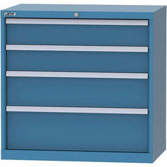 LISTA - 4 Drawer, 84 Compartment Bright Blue Steel Modular Storage Cabinet - Americas Industrial Supply