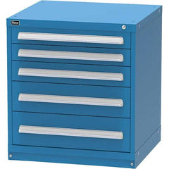 Vidmar - 5 Drawer Bright Blue Steel Modular Storage Cabinet - Americas Industrial Supply