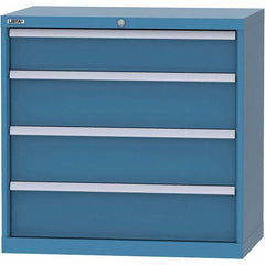 LISTA - 4 Drawer, 84 Compartment Bright Blue Steel Modular Storage Cabinet - Americas Industrial Supply