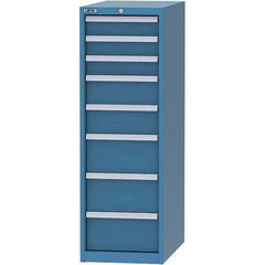 LISTA - 8 Drawer, 45 Compartment Bright Blue Steel Modular Storage Cabinet - Americas Industrial Supply