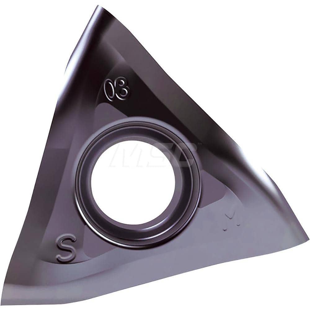 TRI POS RAKE RH Carbide Milling Insert Megacoat Nano Finish, 5.7mm Thick
