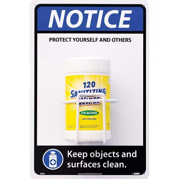 NMC - PPE Dispensers Type: Disinfectant Wipe Dispenser Station Mount: Table/Wall - Americas Industrial Supply