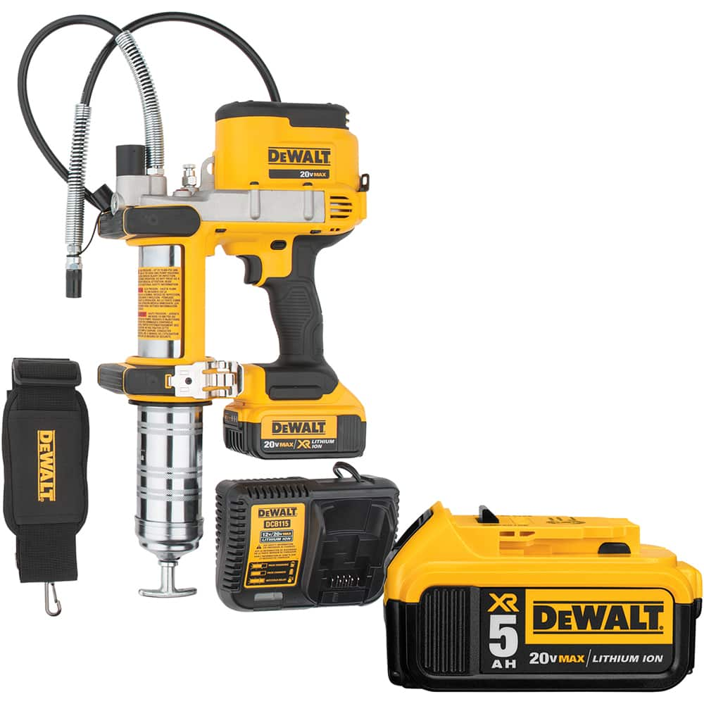 DeWALT - Grease Guns Type: Battery Operationed Grease Gun Capacity (oz.): 16 - Americas Industrial Supply