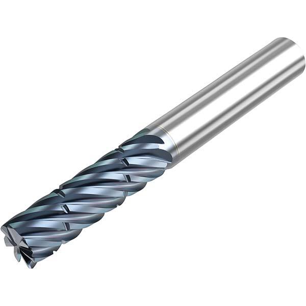 Niagara Cutter - 1/2" Diam 7 Flute Solid Carbide 0.03" Corner Radius End Mill - Americas Industrial Supply