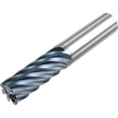 Niagara Cutter - 1/2" Diam 7 Flute Solid Carbide 0.03" Corner Radius End Mill - Americas Industrial Supply